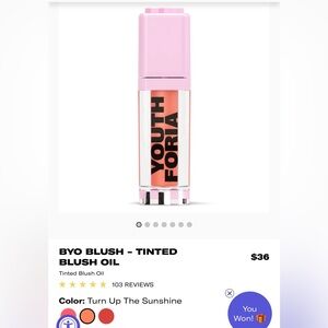 Youth Foria Color Blush Oil ~ Turn Up the Sunshine ~ Full Size (New In Box)